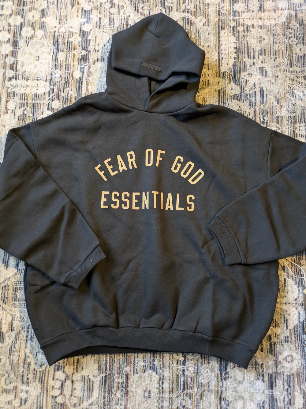 Fear of God Essentials Fleece Hoodie Black Medium NWT